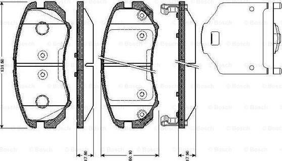 BOSCH 0 986 TB2 962 - Bremsbelagsatz, Scheibenbremse alexcarstop-ersatzteile.com