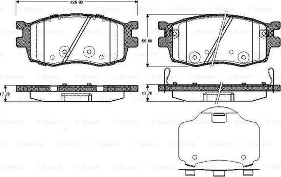 BOSCH 0 986 TB2 935 - Bremsbelagsatz, Scheibenbremse alexcarstop-ersatzteile.com