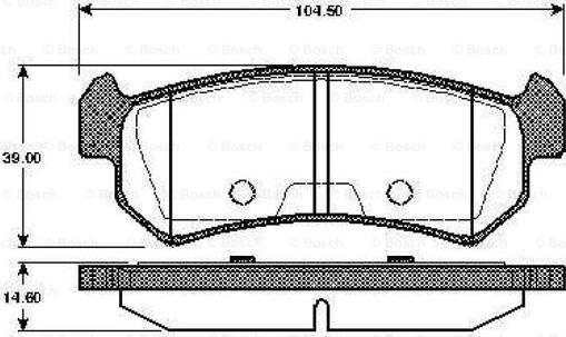 BOSCH 0 986 TB2 465 - Bremsbelagsatz, Scheibenbremse alexcarstop-ersatzteile.com