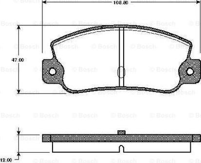 BOSCH 0 986 TB2 481 - Bremsbelagsatz, Scheibenbremse alexcarstop-ersatzteile.com