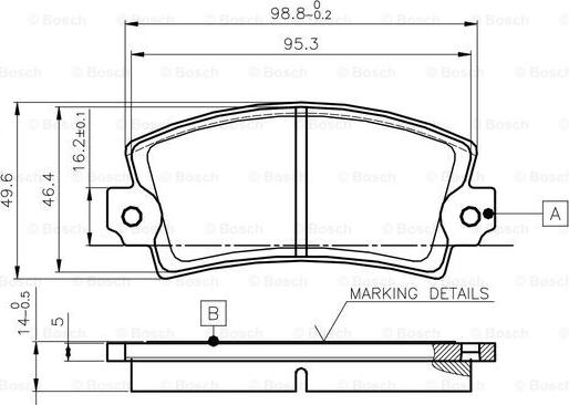 BOSCH 0 986 TB2 477 - Bremsbelagsatz, Scheibenbremse alexcarstop-ersatzteile.com