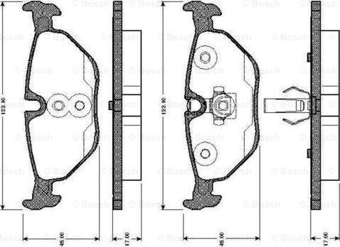 BOSCH 0 986 TB2 594 - Bremsbelagsatz, Scheibenbremse alexcarstop-ersatzteile.com