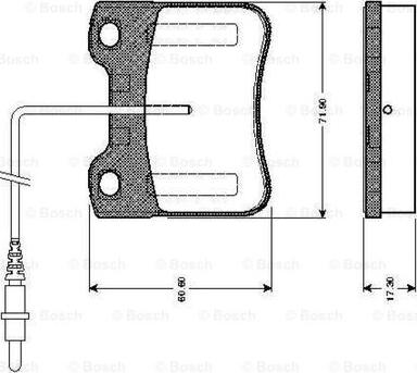 BOSCH 0 986 TB2 582 - Bremsbelagsatz, Scheibenbremse alexcarstop-ersatzteile.com