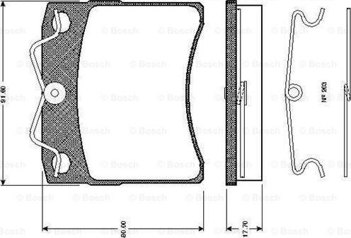 BOSCH 0 986 TB2 669 - Bremsbelagsatz, Scheibenbremse alexcarstop-ersatzteile.com