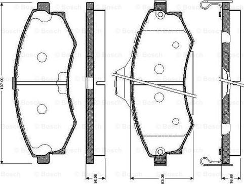 BOSCH 0 986 TB2 636 - Bremsbelagsatz, Scheibenbremse alexcarstop-ersatzteile.com