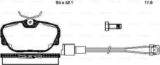 BOSCH 0 986 TB2 621 - Bremsbelagsatz, Scheibenbremse alexcarstop-ersatzteile.com