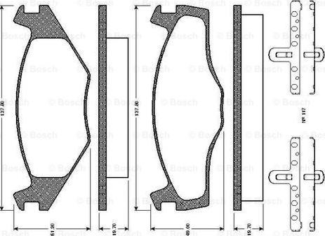 BOSCH 0 986 TB2 090 - Bremsbelagsatz, Scheibenbremse alexcarstop-ersatzteile.com