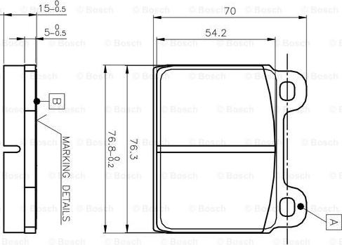 BOSCH 0 986 TB2 050 - Bremsbelagsatz, Scheibenbremse alexcarstop-ersatzteile.com