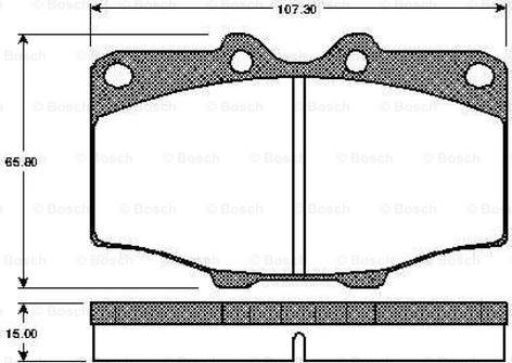 BOSCH 0 986 TB2 069 - Bremsbelagsatz, Scheibenbremse alexcarstop-ersatzteile.com