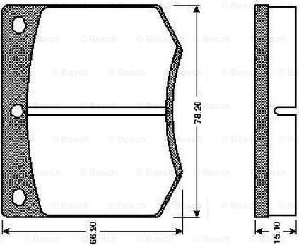 BOSCH 0 986 TB2 062 - Bremsbelagsatz, Scheibenbremse alexcarstop-ersatzteile.com