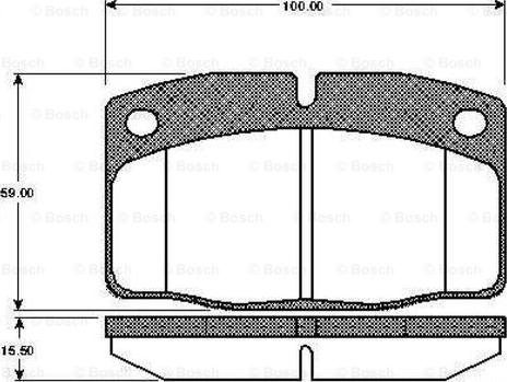 BOSCH 0 986 TB2 003 - Bremsbelagsatz, Scheibenbremse alexcarstop-ersatzteile.com