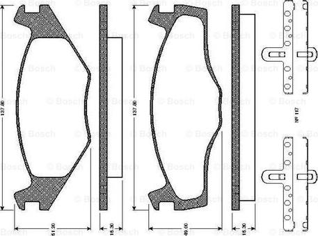 BOSCH 0 986 TB2 089 - Bremsbelagsatz, Scheibenbremse alexcarstop-ersatzteile.com