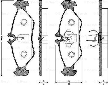 HELLA 8DB 355 008-341 - Bremsbelagsatz, Scheibenbremse alexcarstop-ersatzteile.com