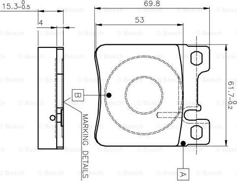 BOSCH 0 986 TB2 022 - Bremsbelagsatz, Scheibenbremse alexcarstop-ersatzteile.com