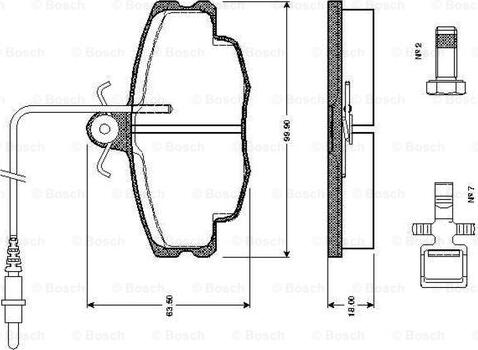 BOSCH 0 986 TB2 076 - Bremsbelagsatz, Scheibenbremse alexcarstop-ersatzteile.com