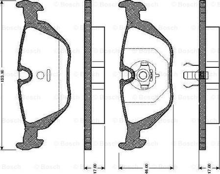 BOSCH 0 986 TB2 146 - Bremsbelagsatz, Scheibenbremse alexcarstop-ersatzteile.com