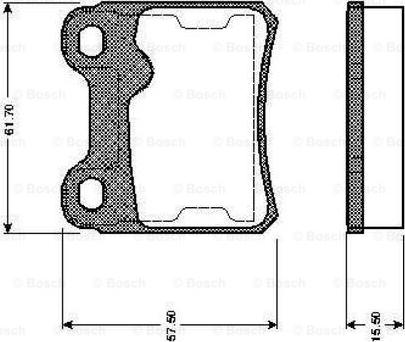 BOSCH 0 986 TB2 158 - Bremsbelagsatz, Scheibenbremse alexcarstop-ersatzteile.com