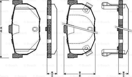 BOSCH 0 986 TB2 162 - Bremsbelagsatz, Scheibenbremse alexcarstop-ersatzteile.com