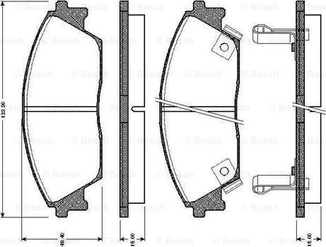 BOSCH 0 986 TB2 118 - Bremsbelagsatz, Scheibenbremse alexcarstop-ersatzteile.com