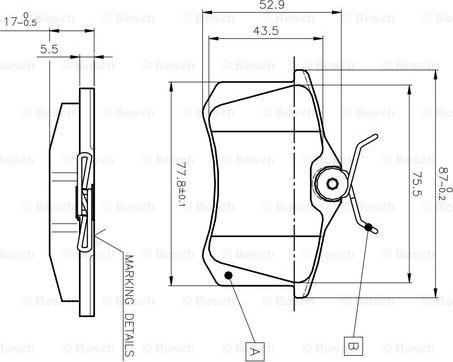 BENDIX 573005 - Bremsbelagsatz, Scheibenbremse alexcarstop-ersatzteile.com