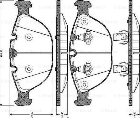 BOSCH 0 986 TB2 846 - Bremsbelagsatz, Scheibenbremse alexcarstop-ersatzteile.com