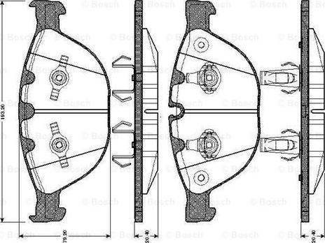 BOSCH 0 986 TB2 847 - Bremsbelagsatz, Scheibenbremse alexcarstop-ersatzteile.com