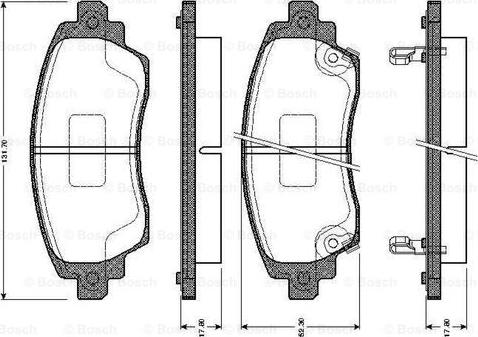 BOSCH 0 986 TB2 353 - Bremsbelagsatz, Scheibenbremse alexcarstop-ersatzteile.com