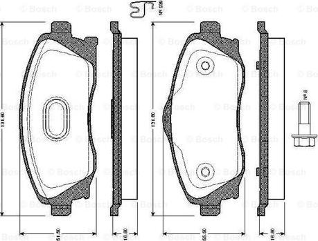 BOSCH 0 986 TB2 380 - Bremsbelagsatz, Scheibenbremse alexcarstop-ersatzteile.com