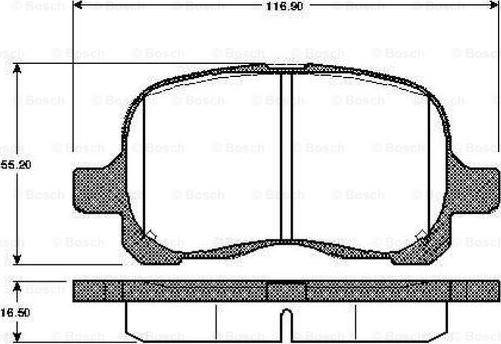 BOSCH 0 986 TB2 326 - Bremsbelagsatz, Scheibenbremse alexcarstop-ersatzteile.com