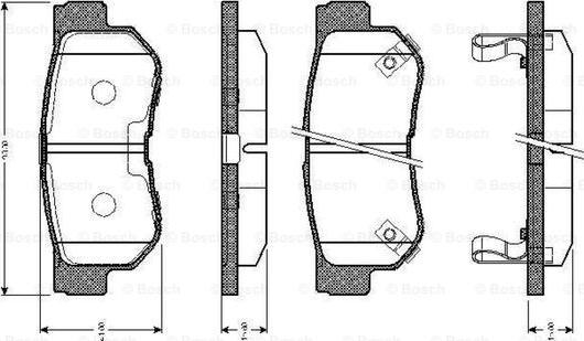 BOSCH 0 986 TB2 370 - Bremsbelagsatz, Scheibenbremse alexcarstop-ersatzteile.com