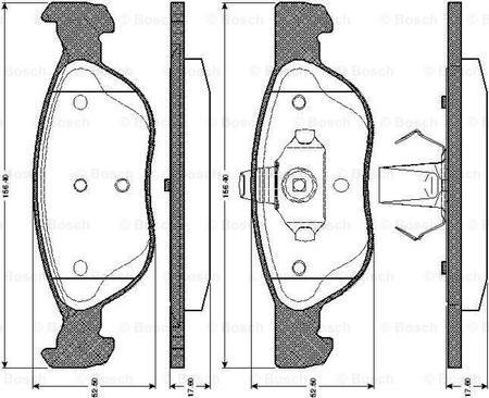 BOSCH 0 986 TB2 281 - Bremsbelagsatz, Scheibenbremse alexcarstop-ersatzteile.com