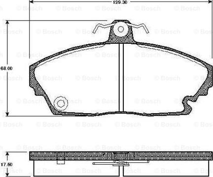 BOSCH 0 986 TB2 758 - Bremsbelagsatz, Scheibenbremse alexcarstop-ersatzteile.com