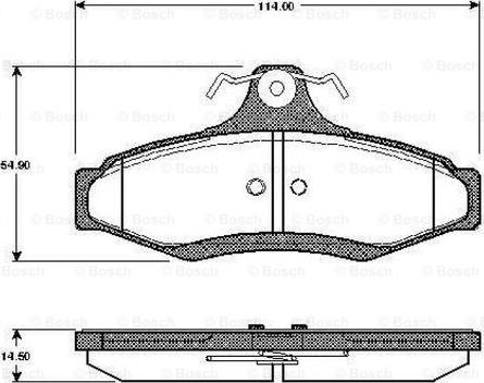 BOSCH 0 986 TB2 762 - Bremsbelagsatz, Scheibenbremse alexcarstop-ersatzteile.com