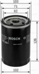 BOSCH 0 986 TF0 036 - Kraftstofffilter alexcarstop-ersatzteile.com