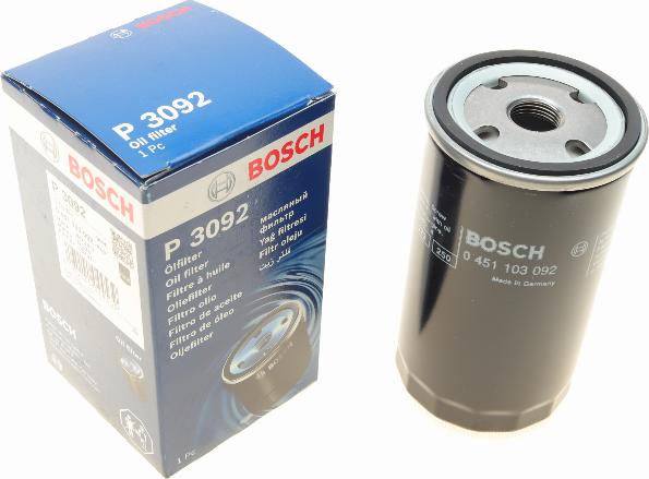 BOSCH 0 451 103 092 - Ölfilter alexcarstop-ersatzteile.com