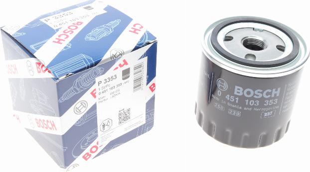 BOSCH 0 451 103 353 - Ölfilter alexcarstop-ersatzteile.com