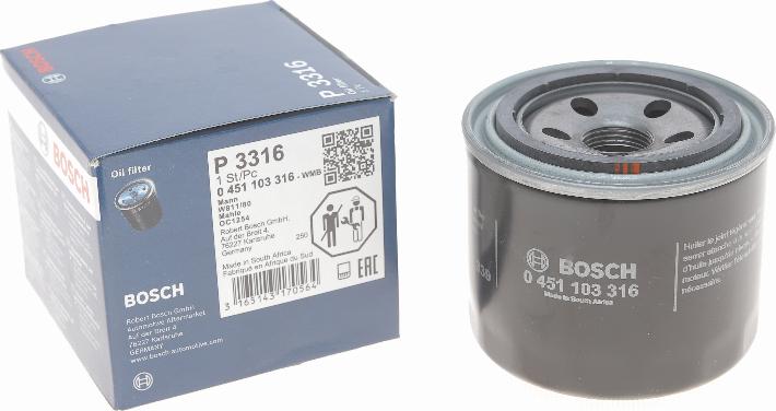 BOSCH 0 451 103 316 - Ölfilter alexcarstop-ersatzteile.com