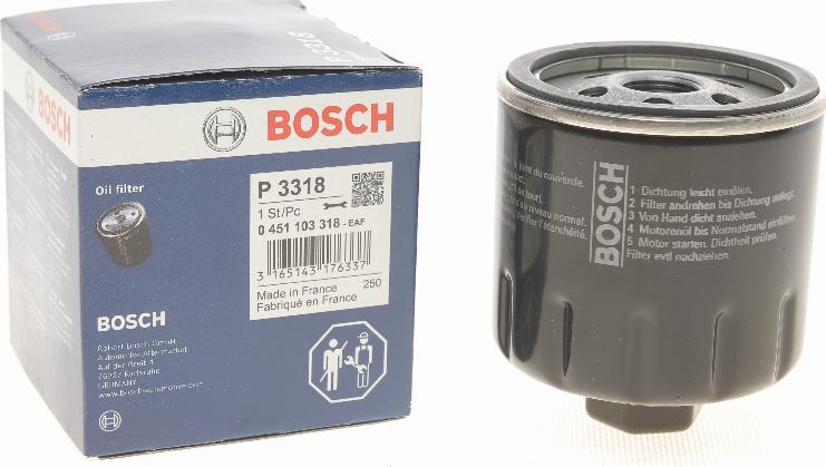 BOSCH 0 451 103 318 - Ölfilter alexcarstop-ersatzteile.com