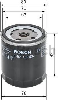 BOSCH 0 451 103 337 - Ölfilter alexcarstop-ersatzteile.com