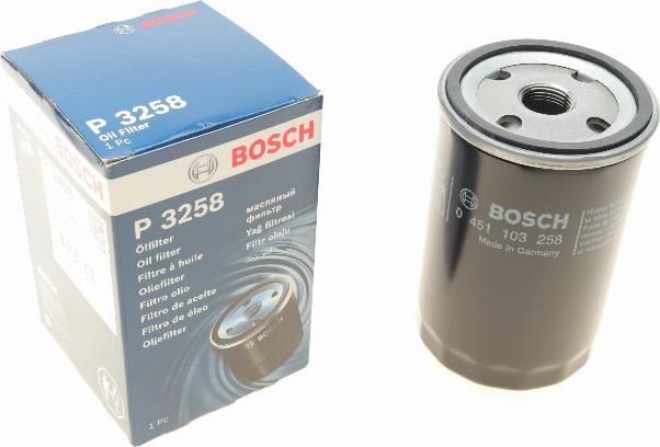 BOSCH 0 451 103 258 - Ölfilter alexcarstop-ersatzteile.com