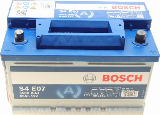 BOSCH 0 092 S4E 070 - Starterbatterie alexcarstop-ersatzteile.com