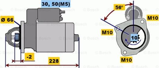 BOSCH 0 001 108 183 - Starter alexcarstop-ersatzteile.com