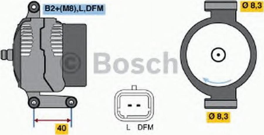 BOSCH 0 124 415 038 - Generator alexcarstop-ersatzteile.com