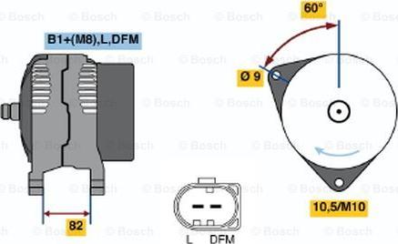 BOSCH 0 124 515 058 - Generator alexcarstop-ersatzteile.com