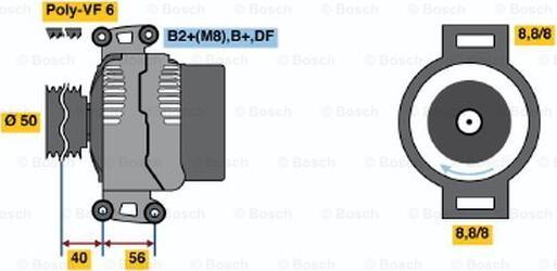 BOSCH 0 124 515 115 - Generator alexcarstop-ersatzteile.com