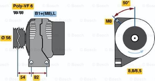 BOSCH 0124625003 - Generator alexcarstop-ersatzteile.com