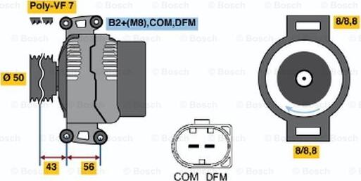 BOSCH 0 986 047 710 - Generator alexcarstop-ersatzteile.com