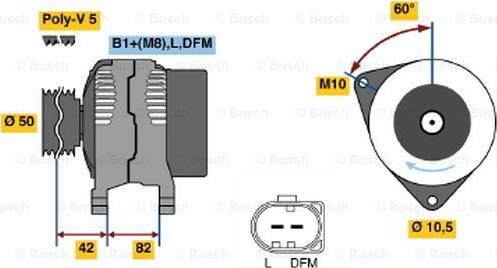 BOSCH 0 124 315 014 - Generator alexcarstop-ersatzteile.com