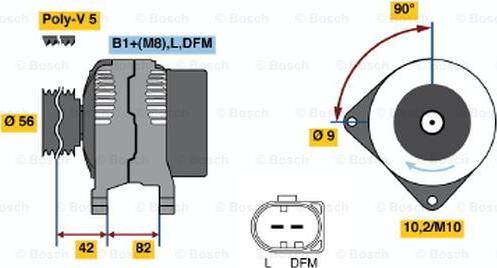 BOSCH 0 986 044 340 - Generator alexcarstop-ersatzteile.com