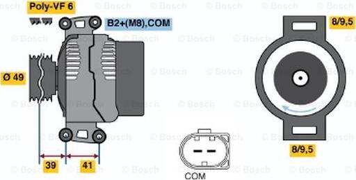 BOSCH 0 124 525 059 - Generator alexcarstop-ersatzteile.com